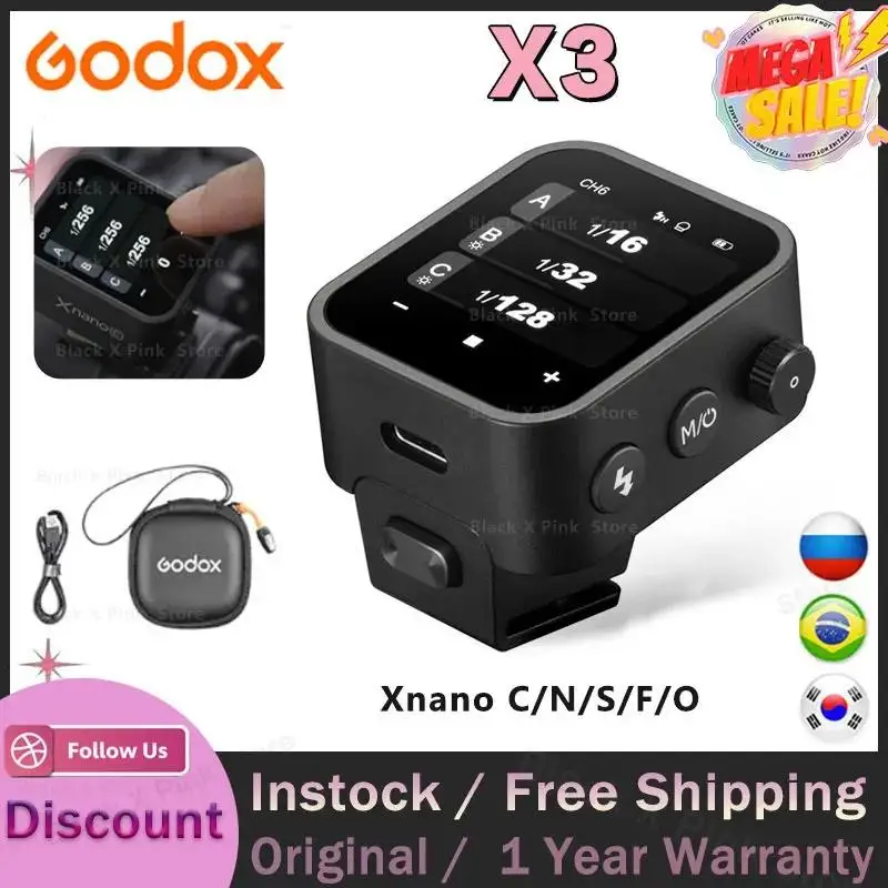 

Godox X3 TTL HSS Wireless Flash Trigger OLED Touch Screen for Canon Nikon Sony Fuji Olympus Panasonic