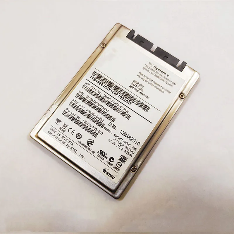 100GB For IBM System X 00W1120 00W1121 00W1124 SATA 6.0Gb Solid State Disk 2.5 Inch