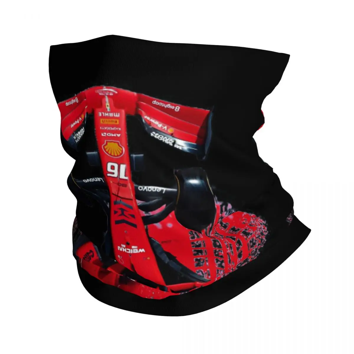Ferrari Bandana Neck Ghetta Motorcycle Club F1 Car Race Wrap Sciarpa Ciclismo Sciarpa Escursionismo Unisex Adulto Antivento