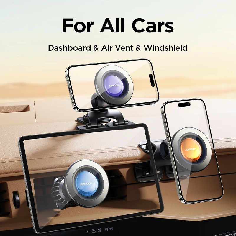 Joyroom Magnetic Car Phone Holder Mount Universal Air Vent & Dashboard Smartphone Stand Bracket Cell GPS Support in Car