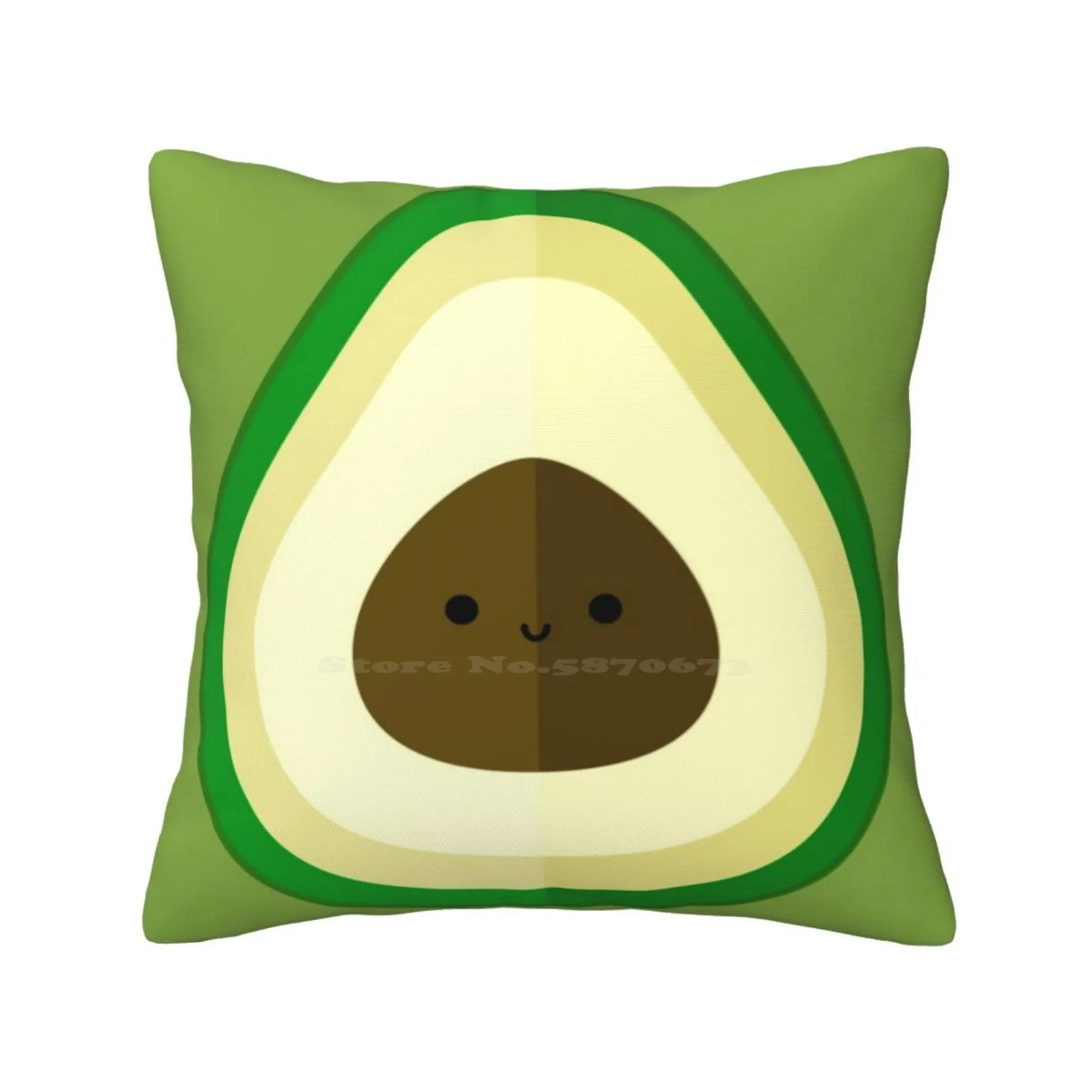 Бравокадо! Мягкая удобная наволочка Фруктовый Зеленый бравокадо авокадо с изображением духов