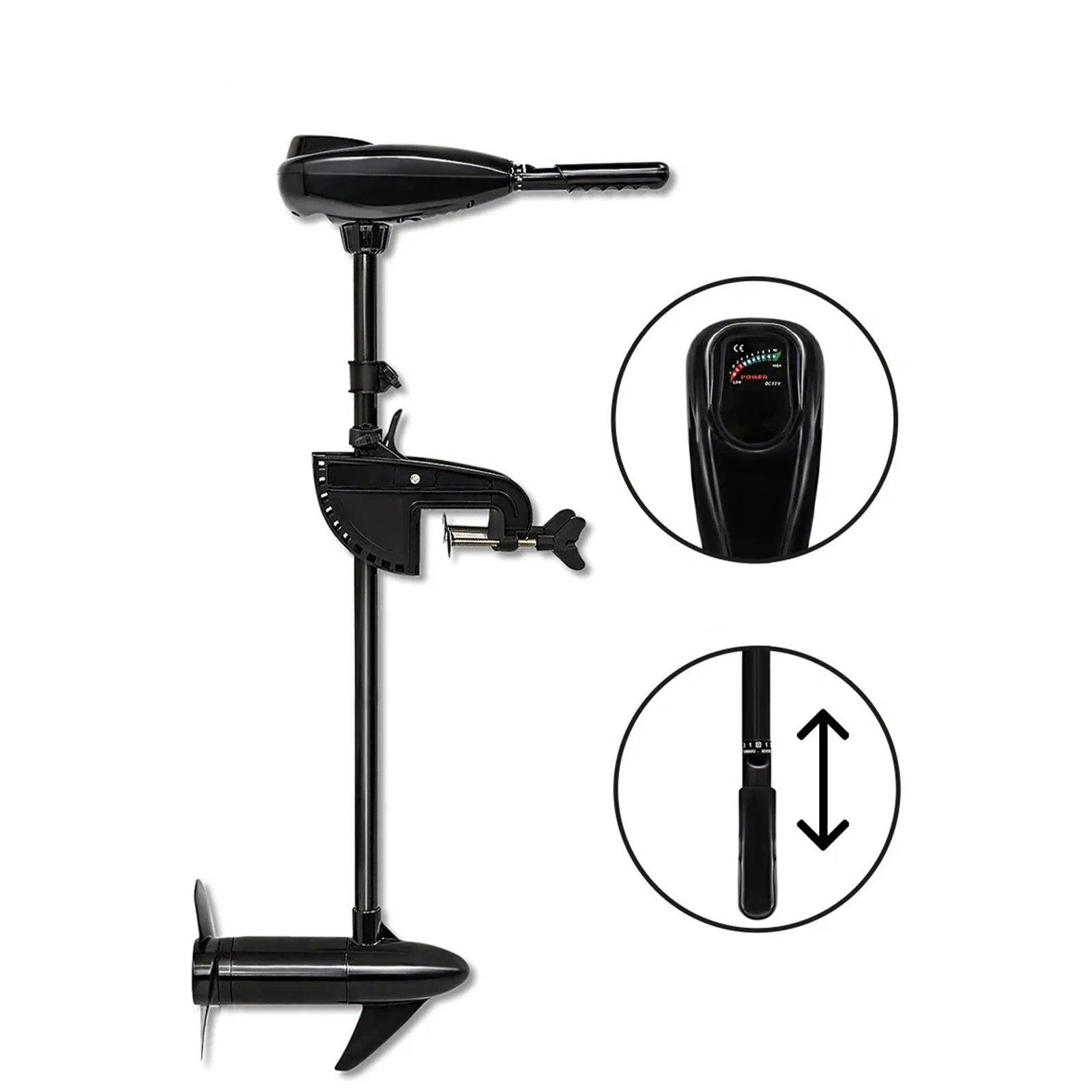 Thrust 26LBS Electric Outboard Motor with Brushless for Inflatable