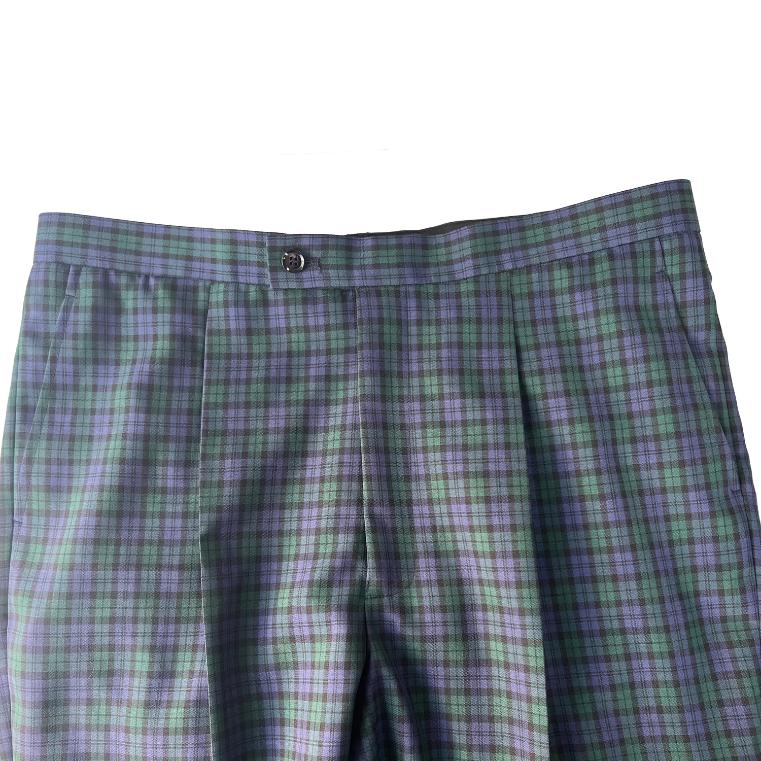 Summer Slate Blue Green Plaid Trousers Tailored Men Dress Pants For Men Pants Tartan Patterned Custom Made Trousers For Men 2022