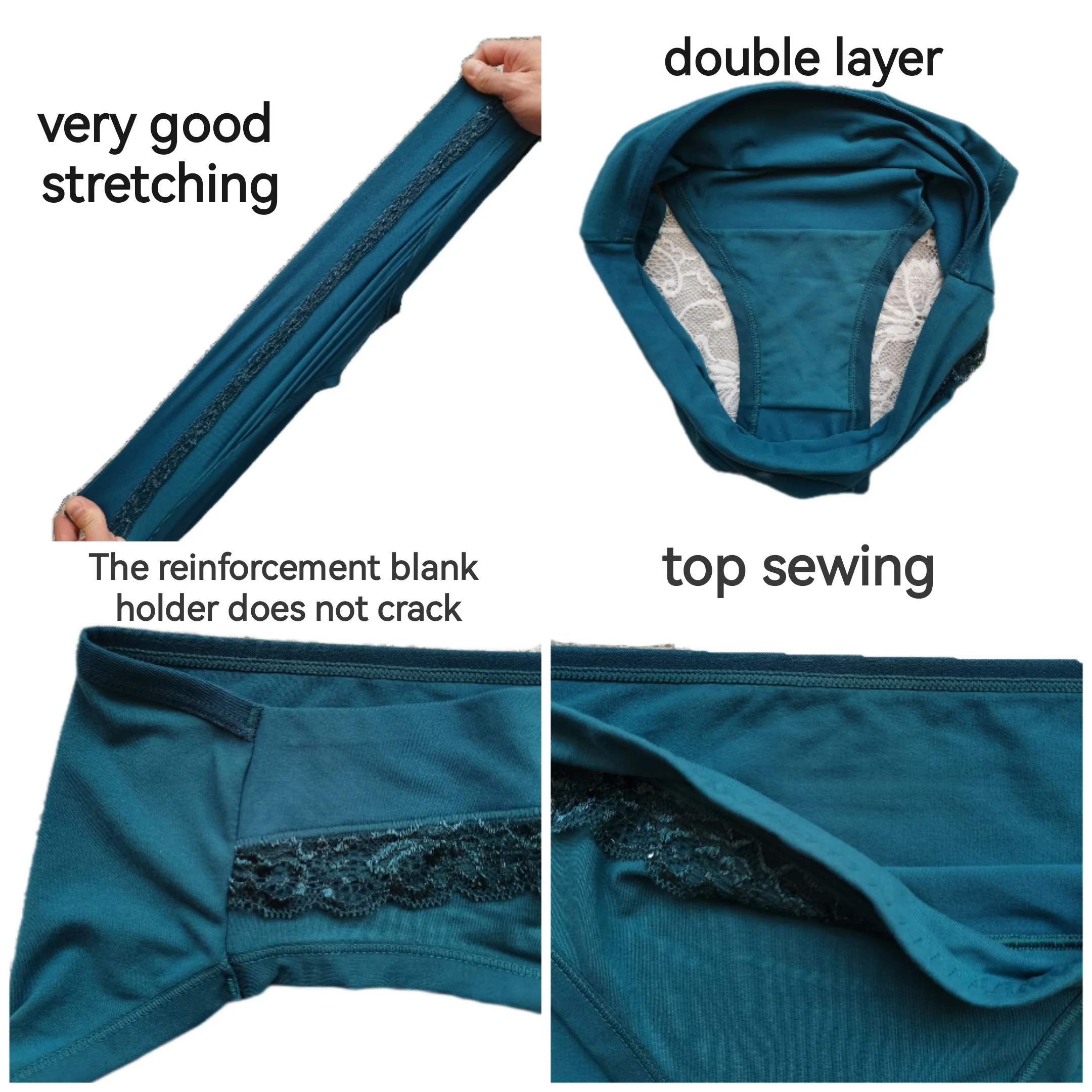 High Cut Women Underwear Panties,Large Sizes Women's Briefs,Soft Bamboo Hipster,Plus Size Female Panties,Lace Women's Underpants