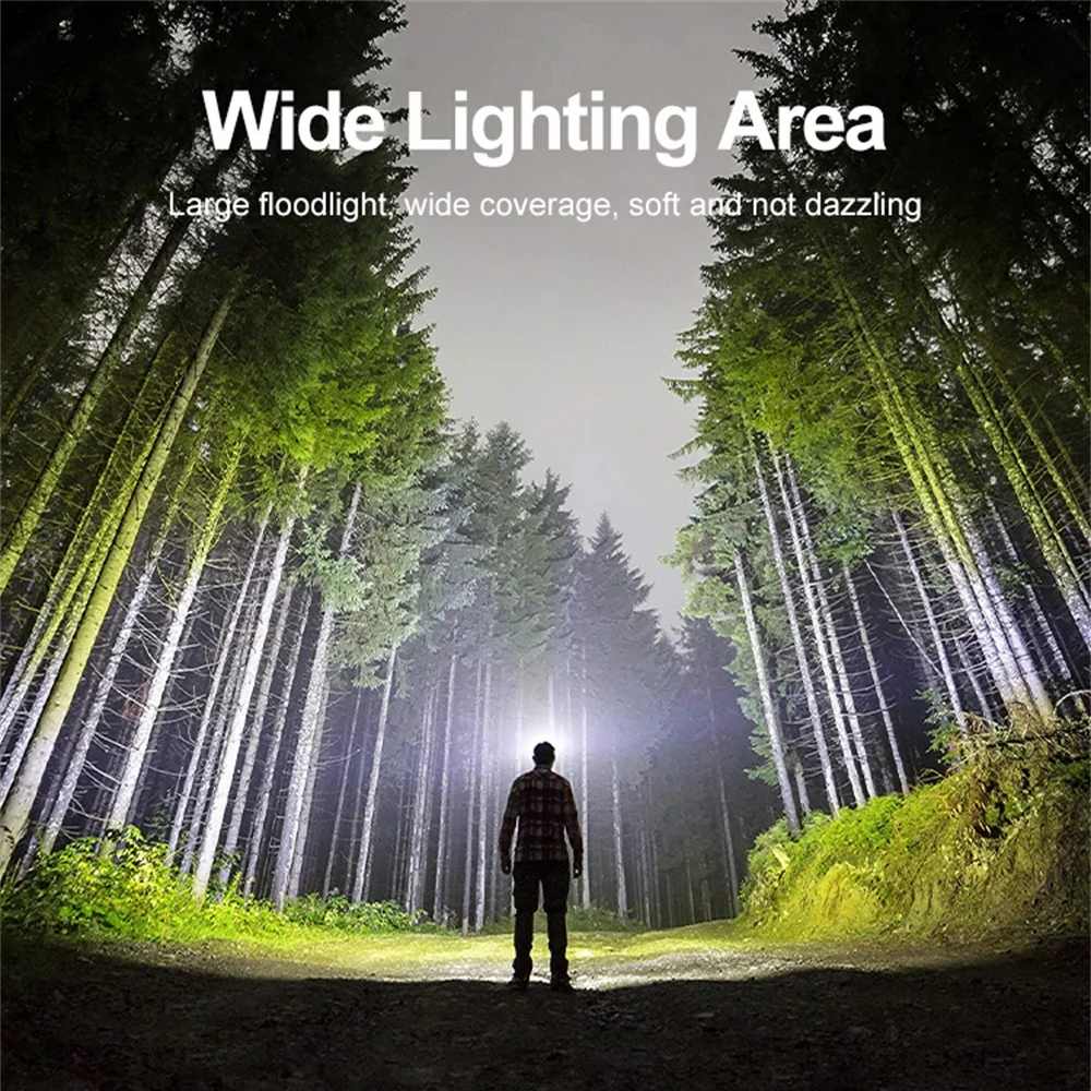 Motion Sensor Led Headlamp USB Rechargeable Flashlight Waterproof Head Lights Camping Fishing Search Night Light