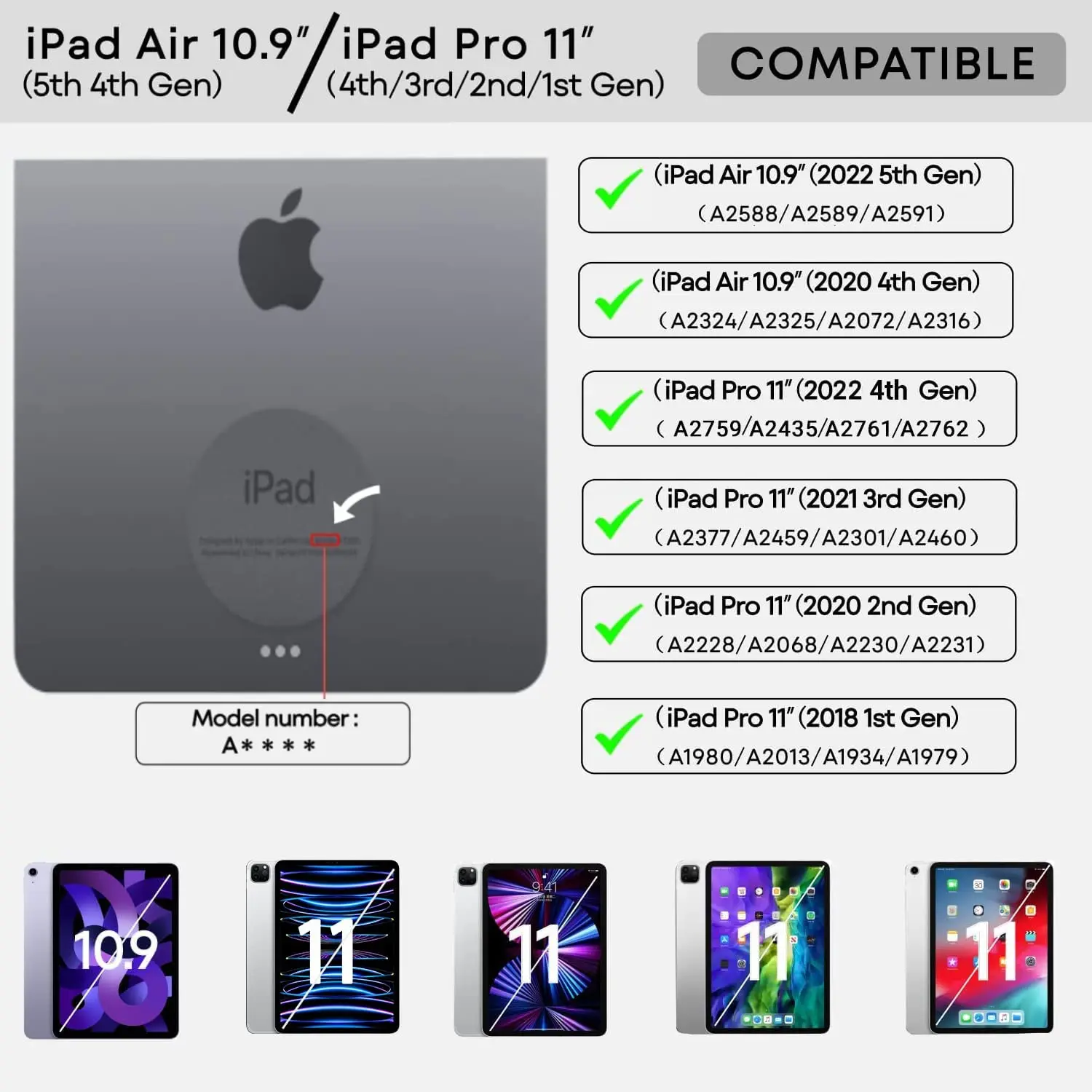 Goojodoq-teclado Mágico para Ipad Pro 11 Polegadas 4th 3rd 2nd 1st Gen Ipad Air 11 2024 Air Suporte Flutuante Bluetooth - Imagem 5