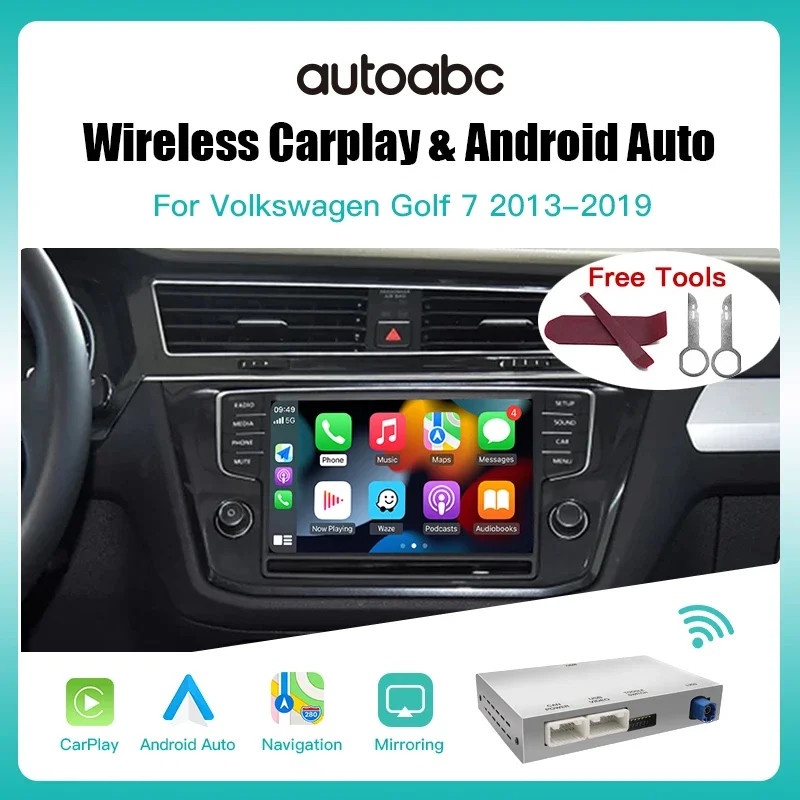 Wireless Carplay Android Auto For Volkswagen Golf 7 With MIBI