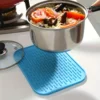 Silicone Insulated Mat, Silicone Anti-scald Anti-slip Plate Pad, Heat Insulation Pad, Pot Pad, Thickened Dishes, Table Pad, High 4