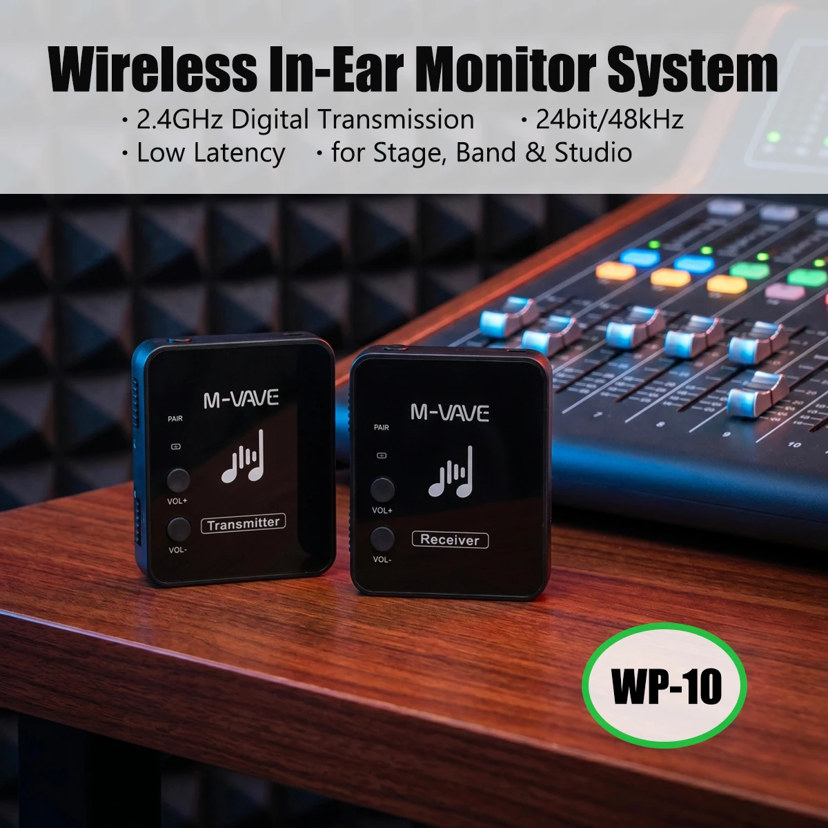 Wireless Ear Back Receiver - Rechargeable Receiver for Earphone Monitor System