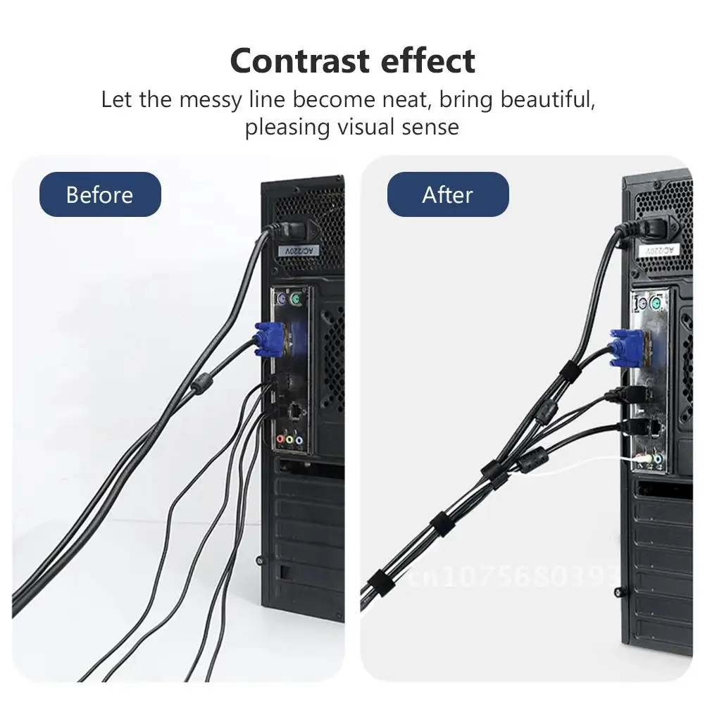 USB 케이블 와인더 정리함 홈 하네스 마감 고정 케이블, 컴퓨터 전원 와이어 타이 케이블 관리 이어폰, 10 개, 20 개, 40 개, 80 개