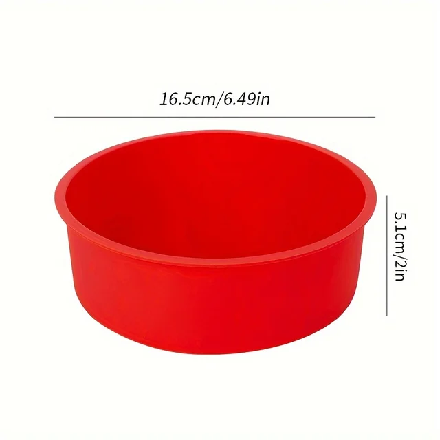 1/2/4pcs Silicone Cake Molds 6 Inch Round Nonstick Cake Panfor Smash Cakes, Layer Cakes, Cheesecake, Chocolate, Rainbow Cakes 5