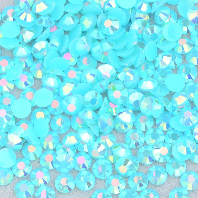 Vibrant Jelly Pink AB Flatback Rhinestones for DIY Nail Art and Crafts