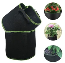 

1-10 Gallon Grow Bag Felt Gardening Fabric Pot Vegetable Growing Planter Garden Eco-Friendly Flower Potato Planting Pots