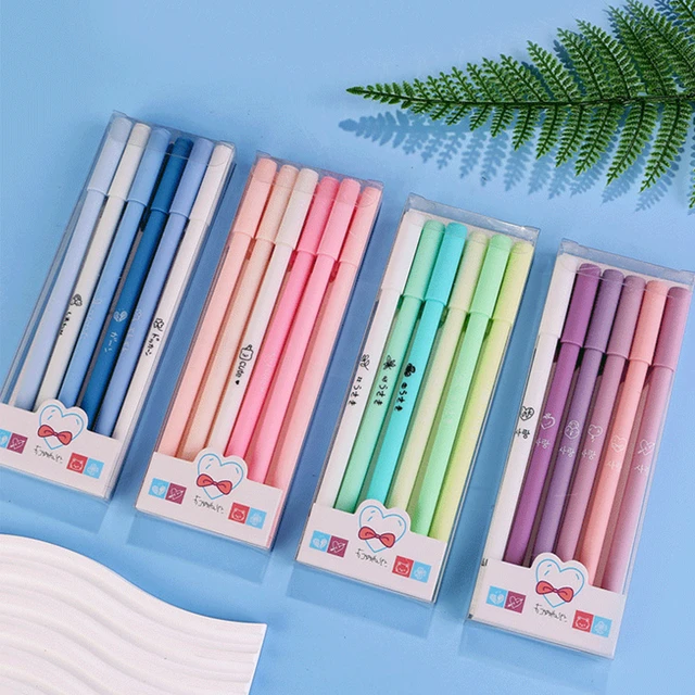 School Supplies Stationery Pens  Gel Pens Kawaii Morandi Cute - 6 Pcs/set Cute  Gel - Aliexpress