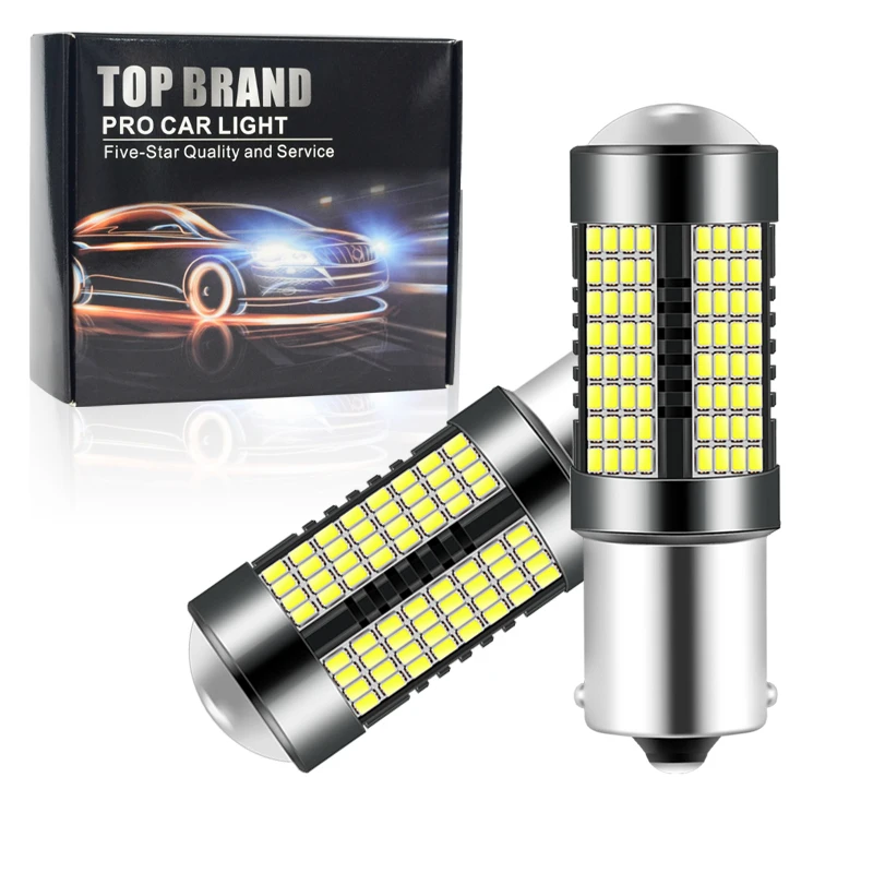 

2X 1156 BA15S P21W BAU15S PY21W LED Bulbs T20 7440 W21W CanBus Car Tail Bulb Brake Lights Reverse Lamp Daytime Running Light 12V