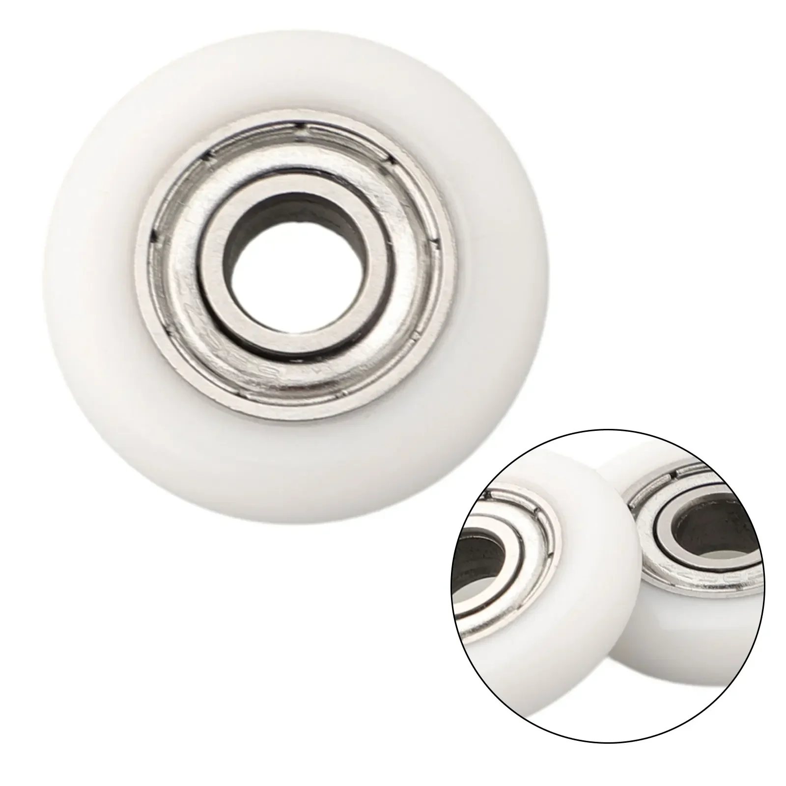 10Pcs Shower Door Roller Runner Wheels Replacement White Shower Room Pulley 19/23/25mm Wheel Diameter For Most Enclosures