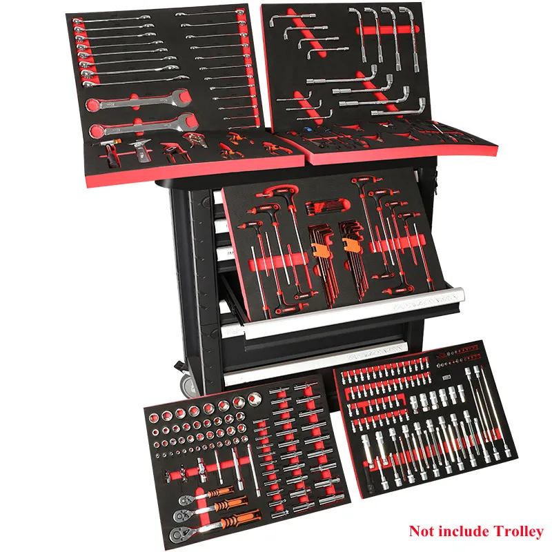 

Professional Hand Auto Repair Ratchet Wrench Tool EVA Set Sleeve Combination For Workshop Garage Tools,Not Cabinet Trolley