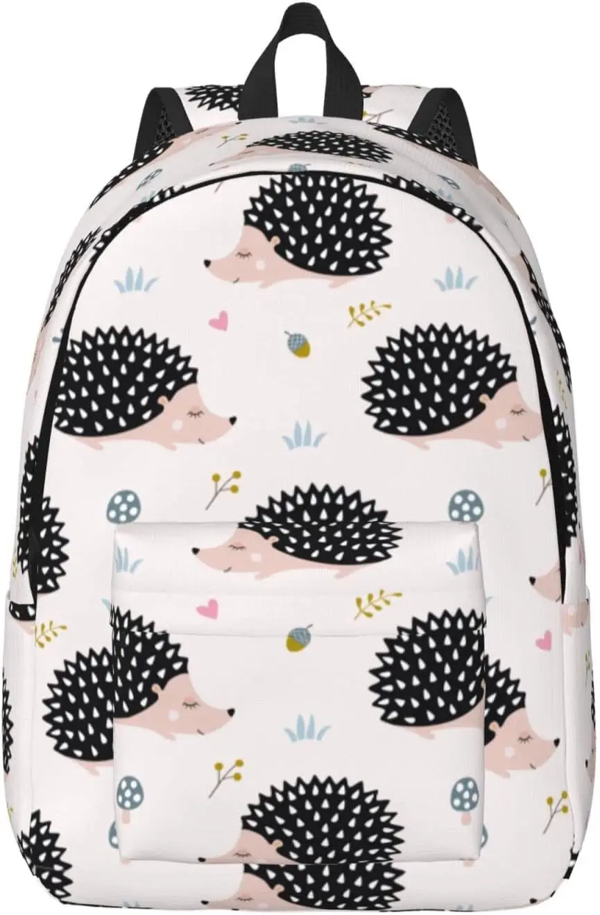 

Backpack Casual Lightweight Cute Hedgehogs Laptop Backpack Men Women Travel Bag Outdoor Canvas Daypack