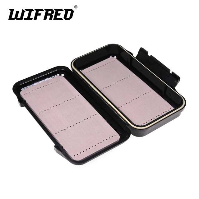 Portable Waterproof Fly Fishing Lure Bait Trout Flies Storage Box Case  Container