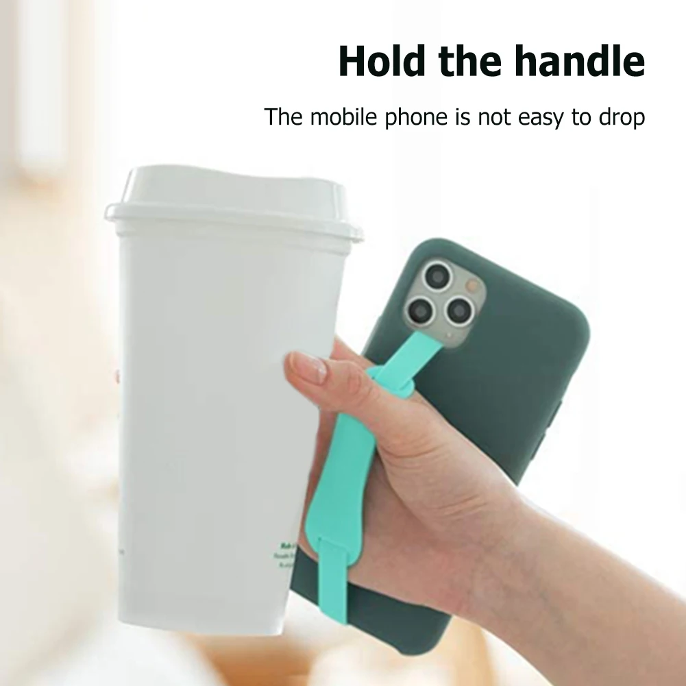 Silicone Wristband For Mobile Phone Case Strap Ropes Loop