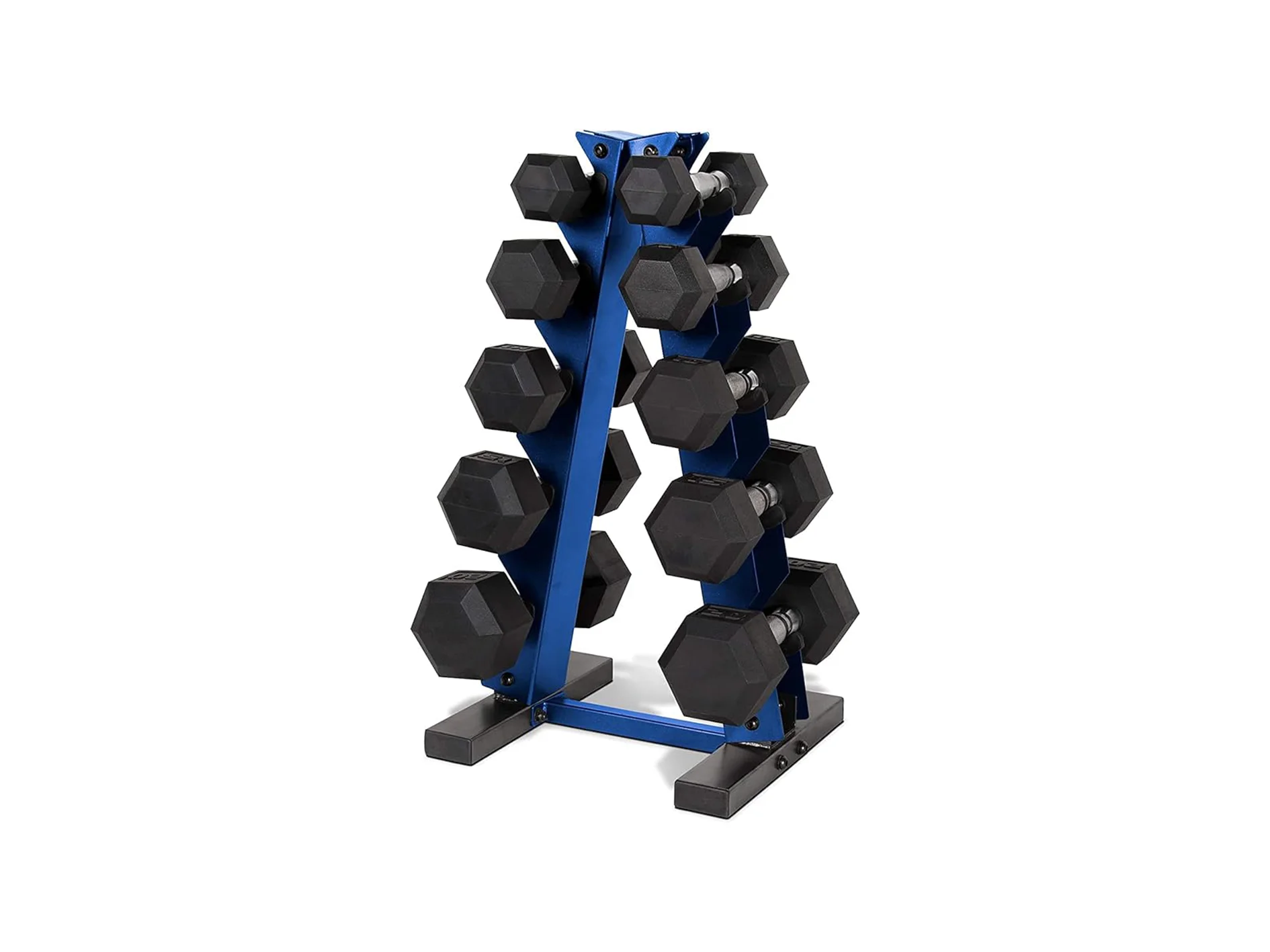 Fitness Routine with Ergonomic Handles and Long-Lasting Construction Ideal Hex Dumbbell Set