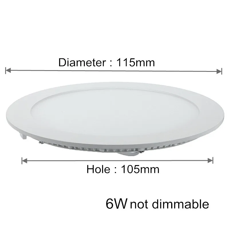 6W not dimmable