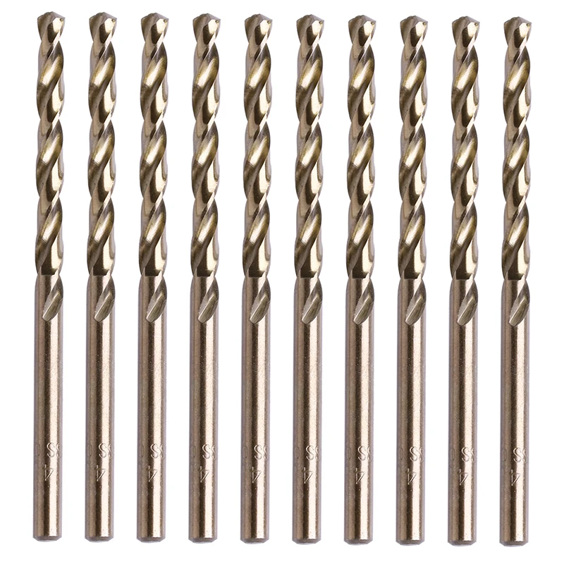 

2024 New HSS Coated Twist Drill Bits Set, High Speed Steel Drill Bits, for Drilling Holes Nonferrous Metal Hard Plastic