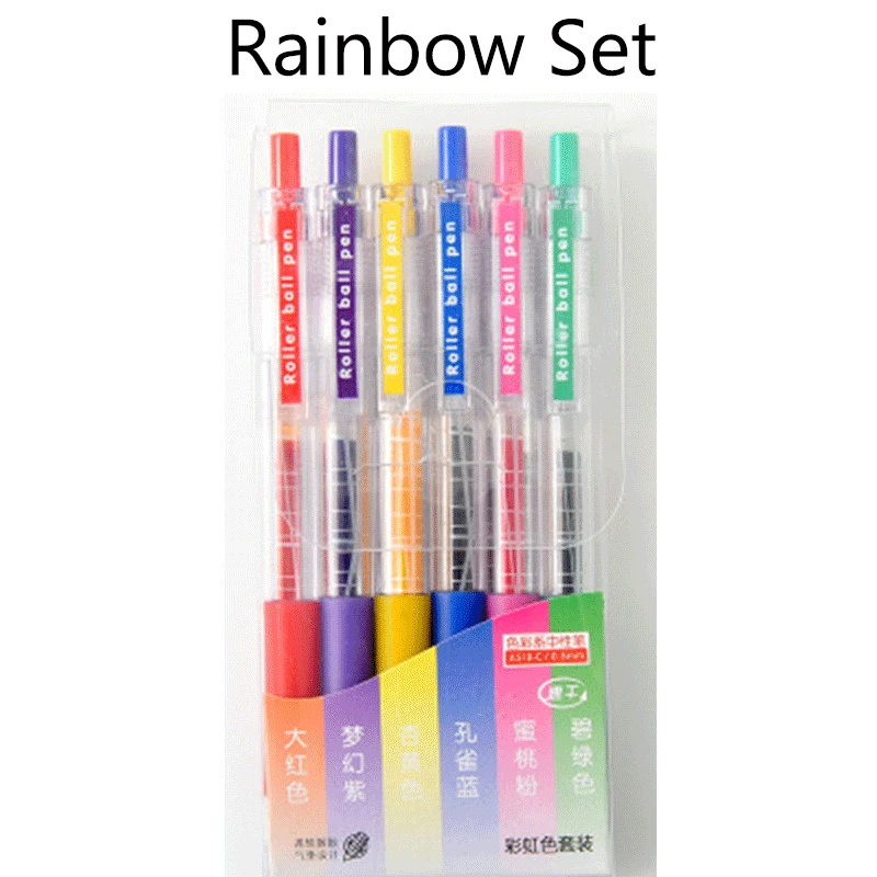 10 Colors Pen Set Rainbow Colors Pen Ten Colors Gel Pens Colorful Pen Cute  Pen Life Planner Accessories Cute Stationery Gift Scrapbook 