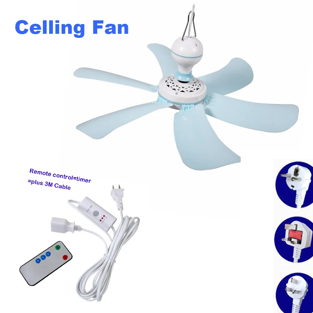 Mini Ventilador de Teto Economizador de Energia Anti-mosquito Ventiladores de Verão Refrigerador para Dormitório Doméstico Lâminas 220v 8w