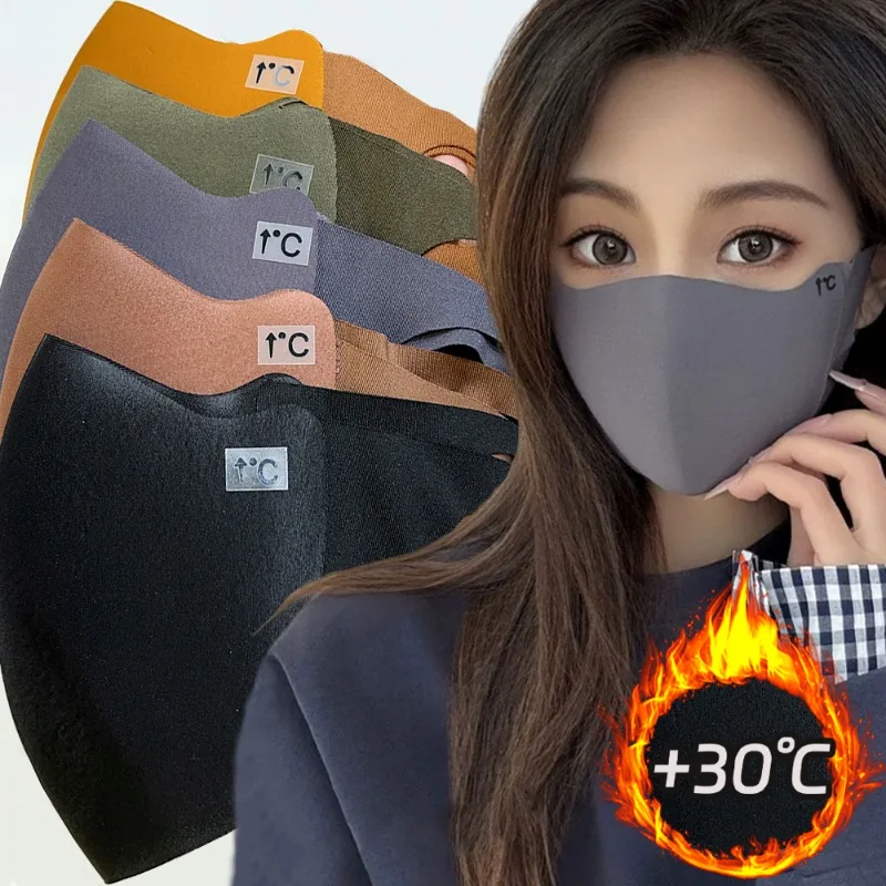 Face Mask Womens Face Scarf Warm Windproof Mask Winter Women Men Solid Color Outdoor Adjustable Sunscreen Cycling Running Fashion Accessories