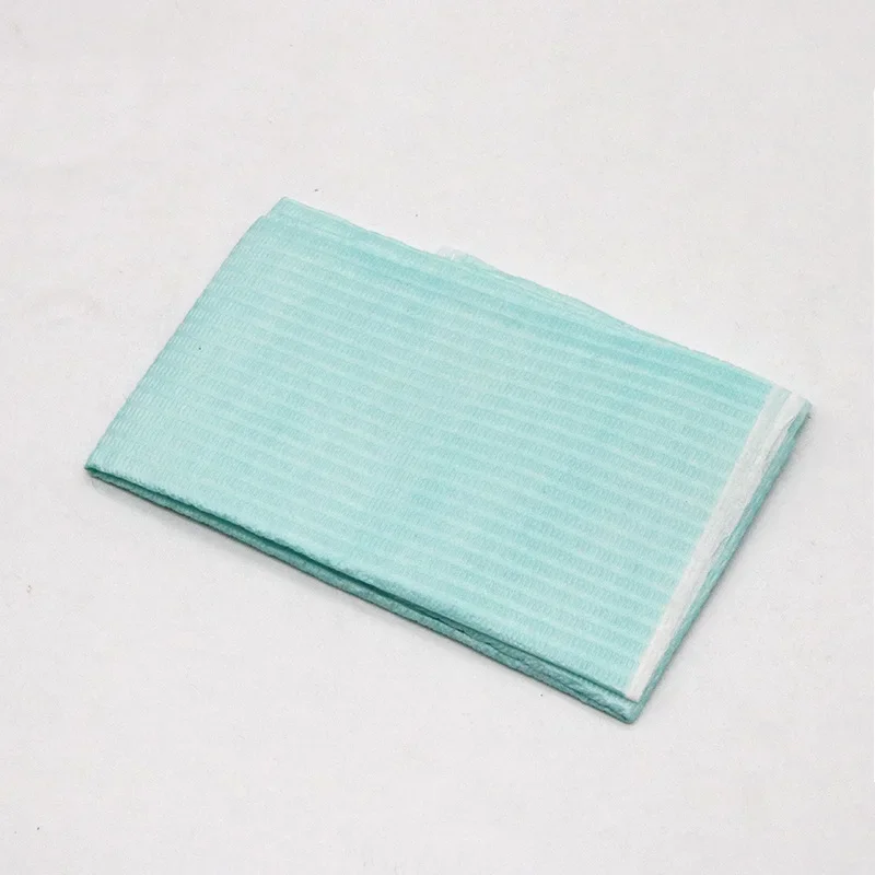 60pcs Dental Materials Dental Disposable Neckerchief Blue Medical Paper Scarf Medical Shop Towels Lacing Bibs