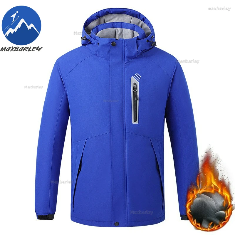 Men 8 Zone Heated Jacket Hiking Rainproof Sports Thermal Coat USB Self Heating Hooded Coat Outdoor Climbing Windproof Cold Parka