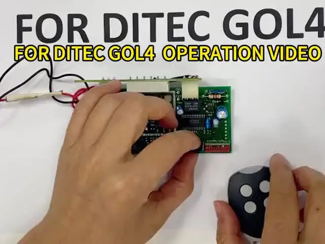 DITEC Remote GOL4 Command 433 92 МГц с подвижным кодом новый механизм открывания гаражных ворот