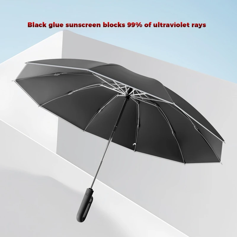Ring Buckle Design 10 Rib Fully Automatic Folding Umbrella for Men Women Sunshade folding umbrella automatic umbrella sun umbrella automatic sun umbrella