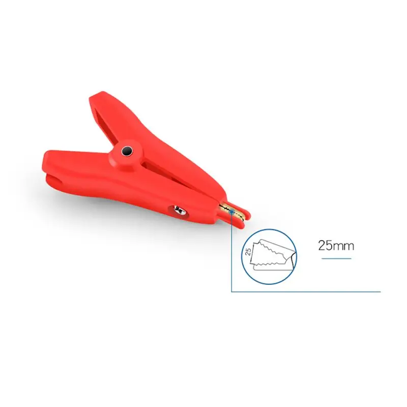 LCR-Plated Copper Alligator Clips Electrical Test Clamps Helper Battery Current Duckbill Clip with Protective Insulation Cover cable clamp