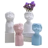 1 Piece Creative Sphinx Statue Ceramic Vase Indoor Decoration Statue Cute Boy Girl Hydroponic Vase Home Desktop Decorations 5