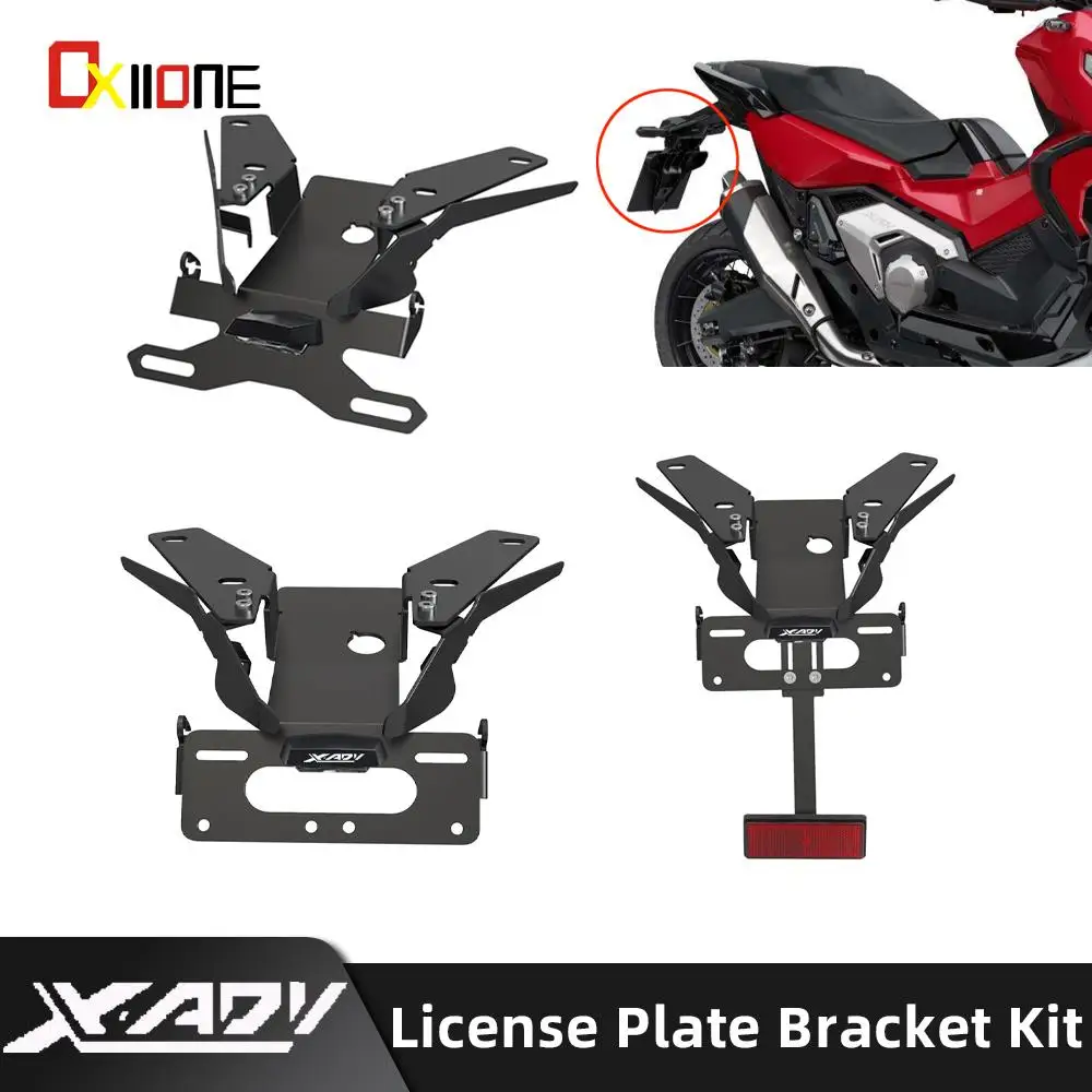 

2021-2024 For HONDA XADV X-ADV 750 2022 XADV750 2023 License Plate Holder Rear Tail Frame Fender Eliminator Bracket Kit Withlogo