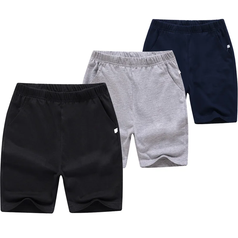 BigKidsShortsWholesale815YearsOldChildrensCasualShortClassicThreecolorBlack.jpg