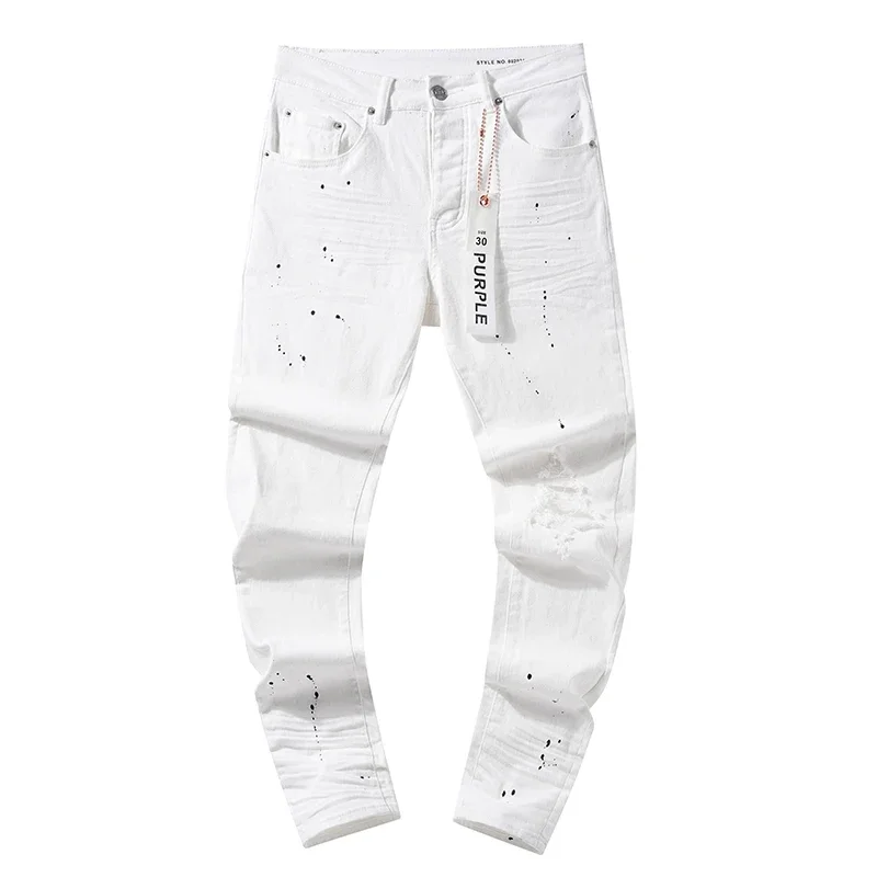 Washed Pants Vintage 2025 Arrival Jeans Casual White High Quality Simple Trousers Street Men Woman 2