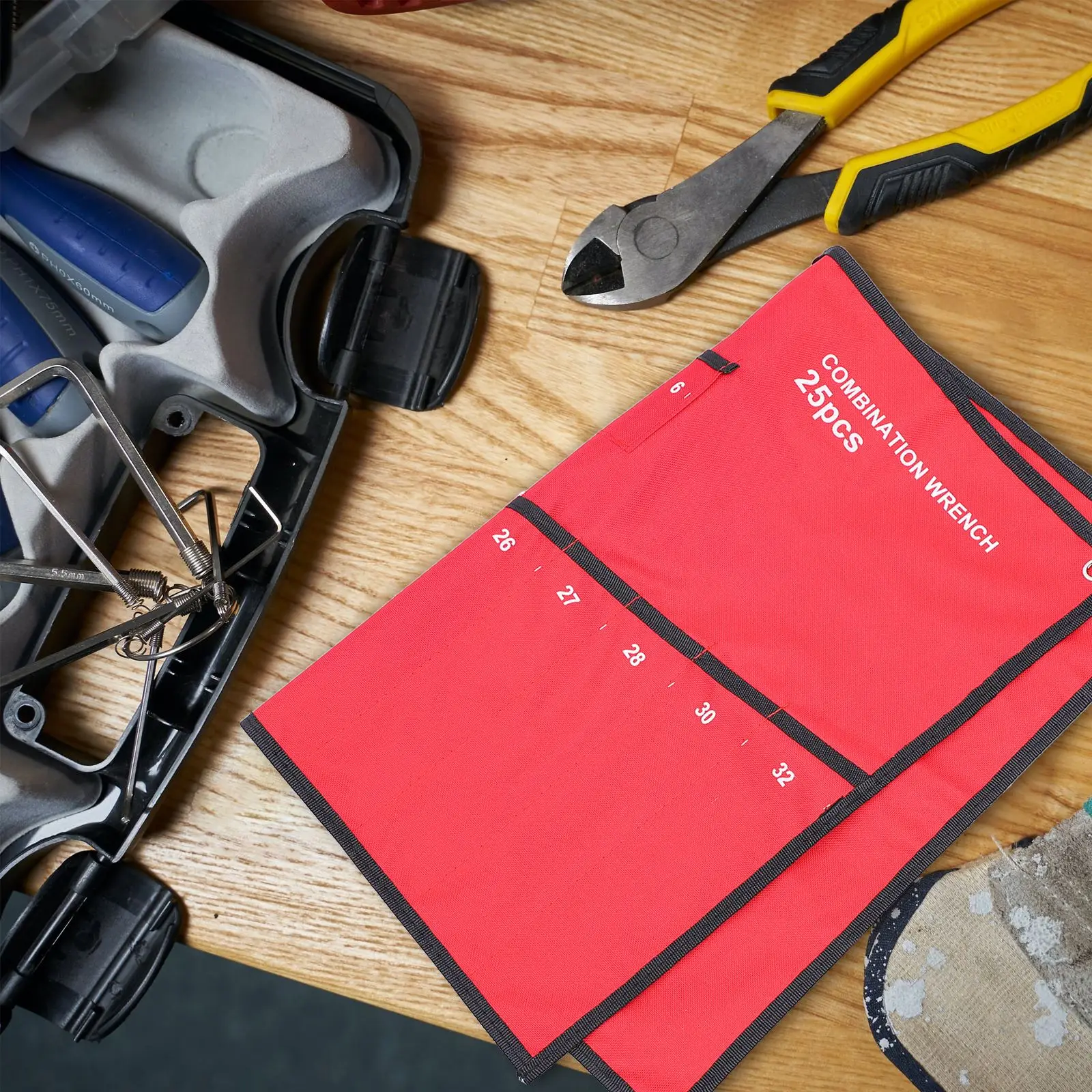 Wrench Organizer Combination Wrench Roll Up Pouch Tool