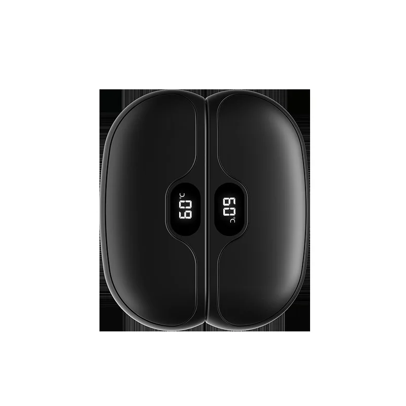 Magnetic Hand Warmer, USB Charging, Detachable Hand Warmer, Digital Temperature Display Portable Heater Two-Part Format