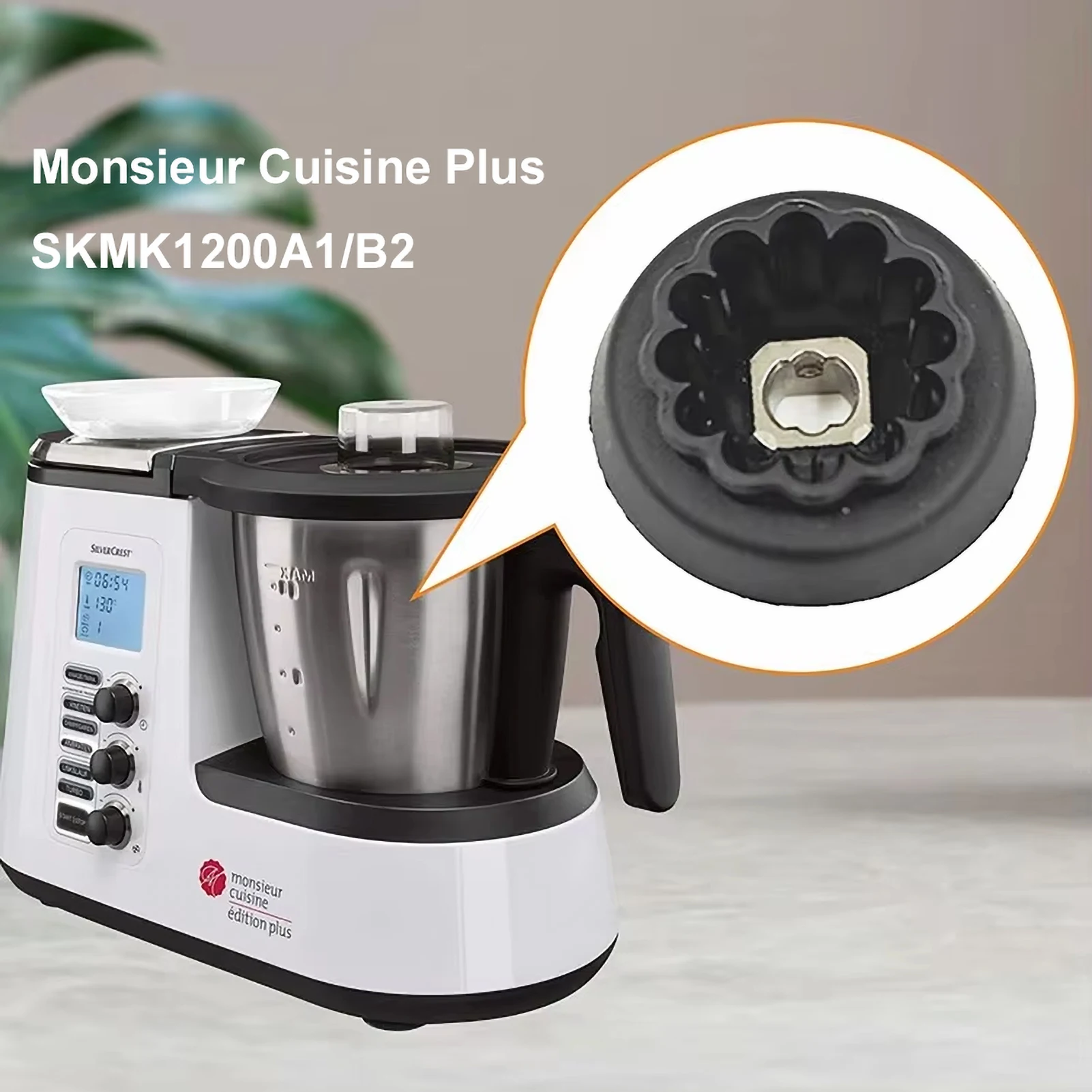 Giunto Boccola Metallo Ricambio Per Silvercrest Monsieur Cuisine SKMK 1100 A1 | IAN 303806 317553 362034 - 2
