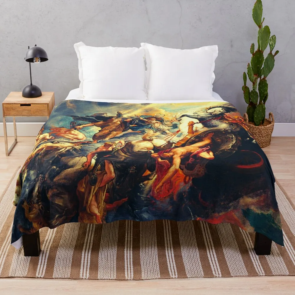 

Battle of the Greek Gods Throw Blanket wednesday Bed Fashionable Blankets For Bed warm for winter Blankets