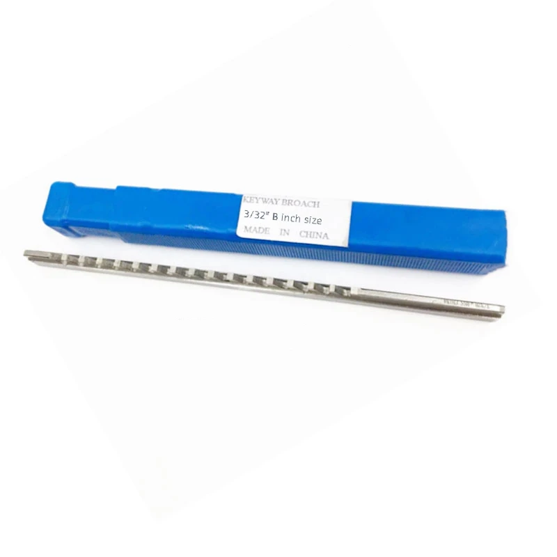 

3/32" B Push Type Keyway Broach Cutter Inch Size High Speed Steel Cutting Tool