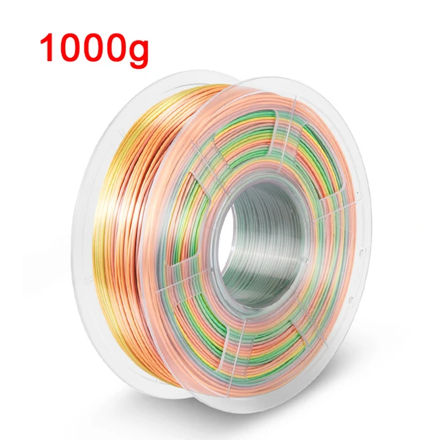 Silk PLA Rainbow 3d Printer Filament 1.75mm  Silky Rich Luster 3D PenPrinting Materials Like Multicolor Ramdon Print Material best plastic for 3d printing 3D Printing Materials