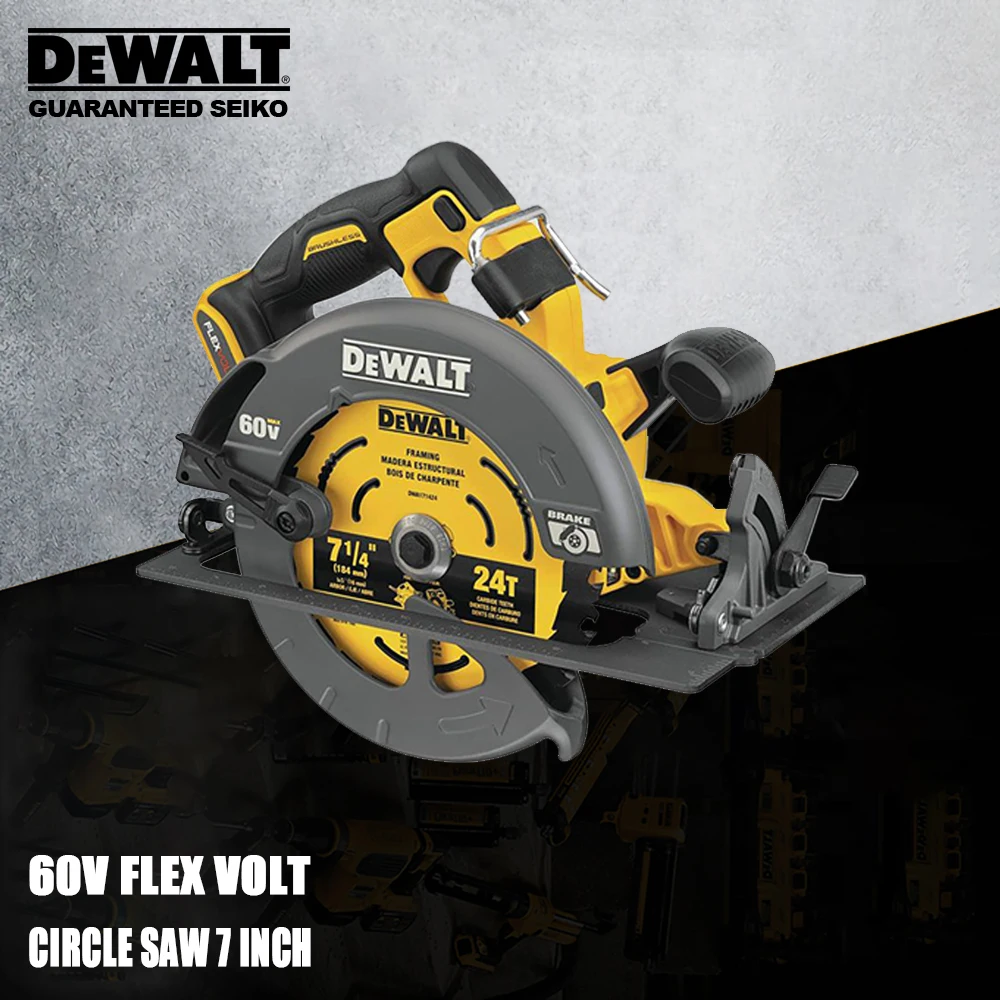 DeWALT FLEXVOLT 60v Cordless Circular Saw Rechargeable DCS578 184mm 5800rpm  Adjustable Degree for Cuting Universal 54v Battery AliExpress