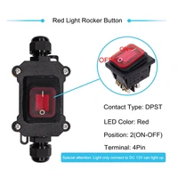 1 Piece IP67 Waterproof Inline Switch 12V DC 20A High Current Power Waterproof Switch - Image 5