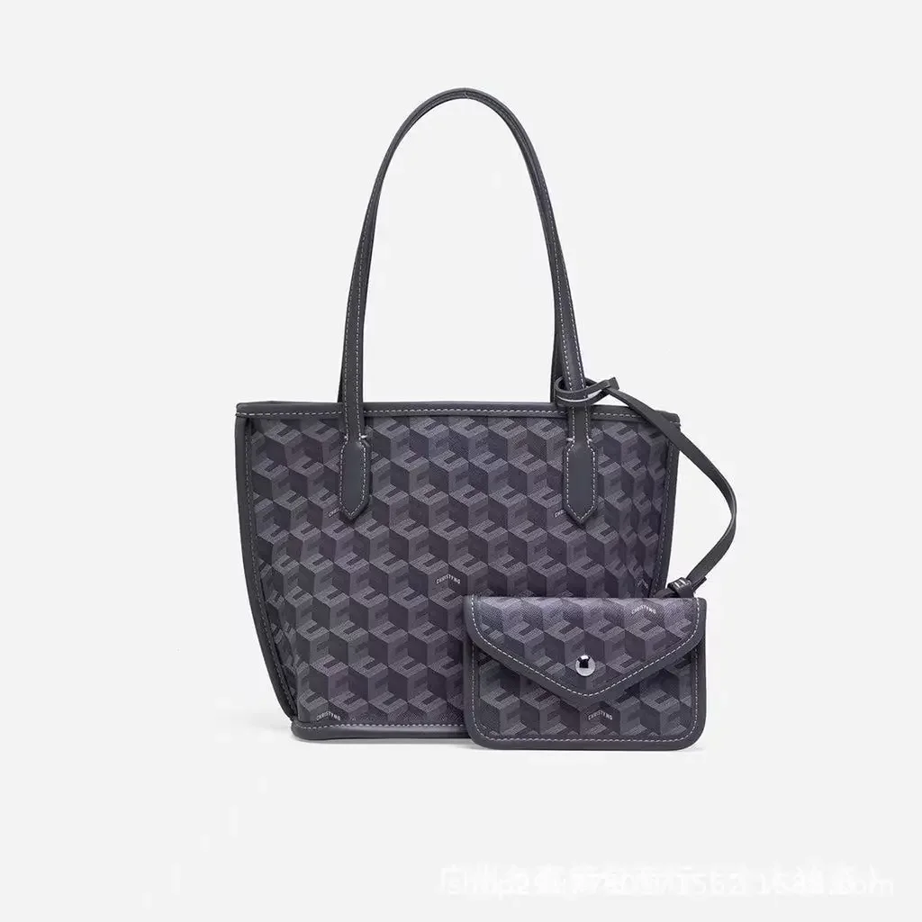 Mini Tote Bag Christy Ng Cross-Border Handbag Sturdy Handle Mother-Child Basket Design Canvas Lining Polyurethane Material 12 See956322ba1c4730b83b83918737b302i