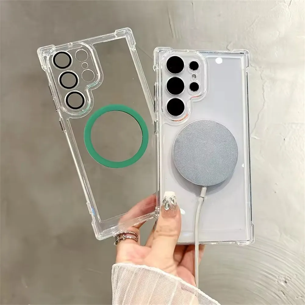 Ultra Clear Magnetic Phone Case with Shockproof Corner Protector