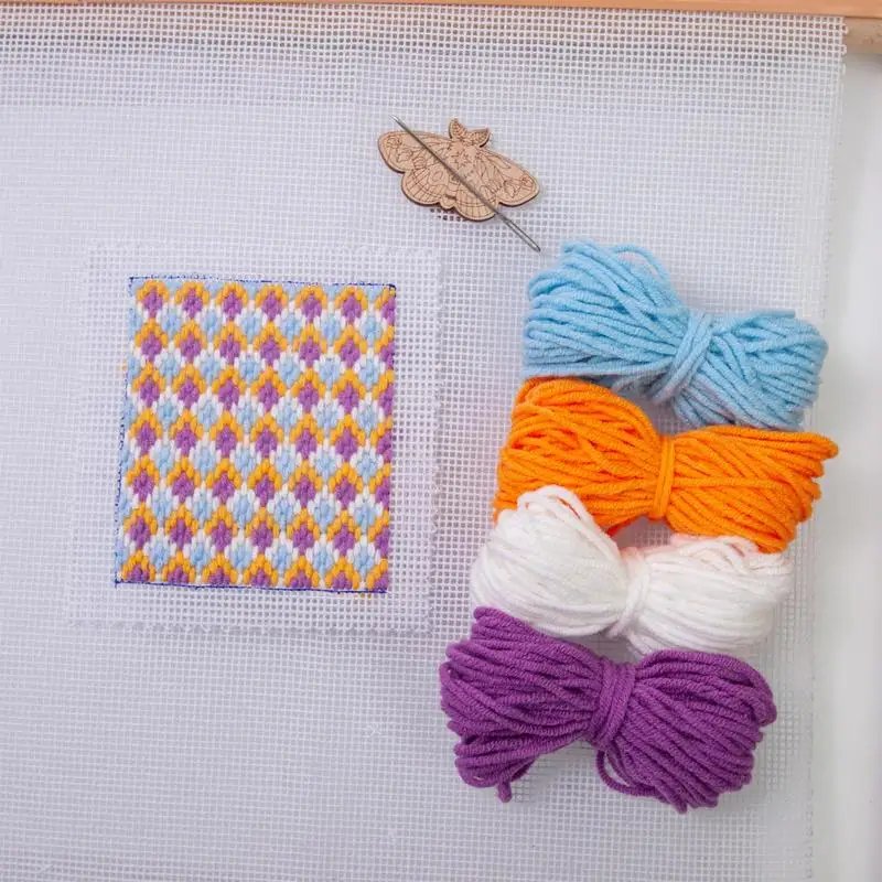 Works Crafts Needlepoint Kit Precise Needlepoint Kit Canvas Smooth Opening High-Quality Canvas For Knitting